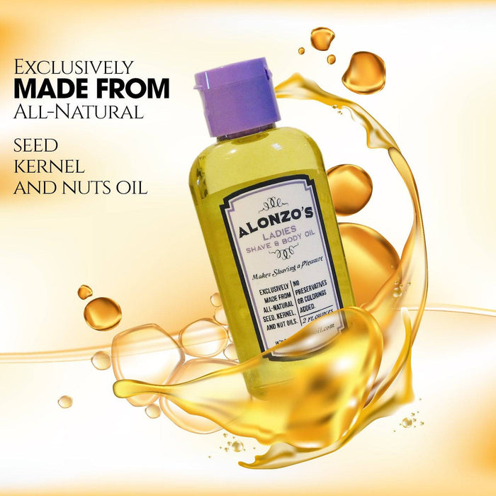 Alonzo’s Sensational Natural Shaving Oil for Women - Alonzo's Oil